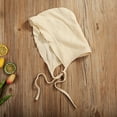 thumbnail image 4 of Adorable Kids Baby Girl Clothes Long Sleeve Ruffle Romper Bodysuit Hat Outfits Set 0-24 Months, 4 of 5