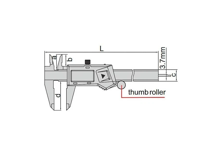 1108-200 InSize 0-8''/200MM Stainless Steel Digital Caliper W/ Data Output