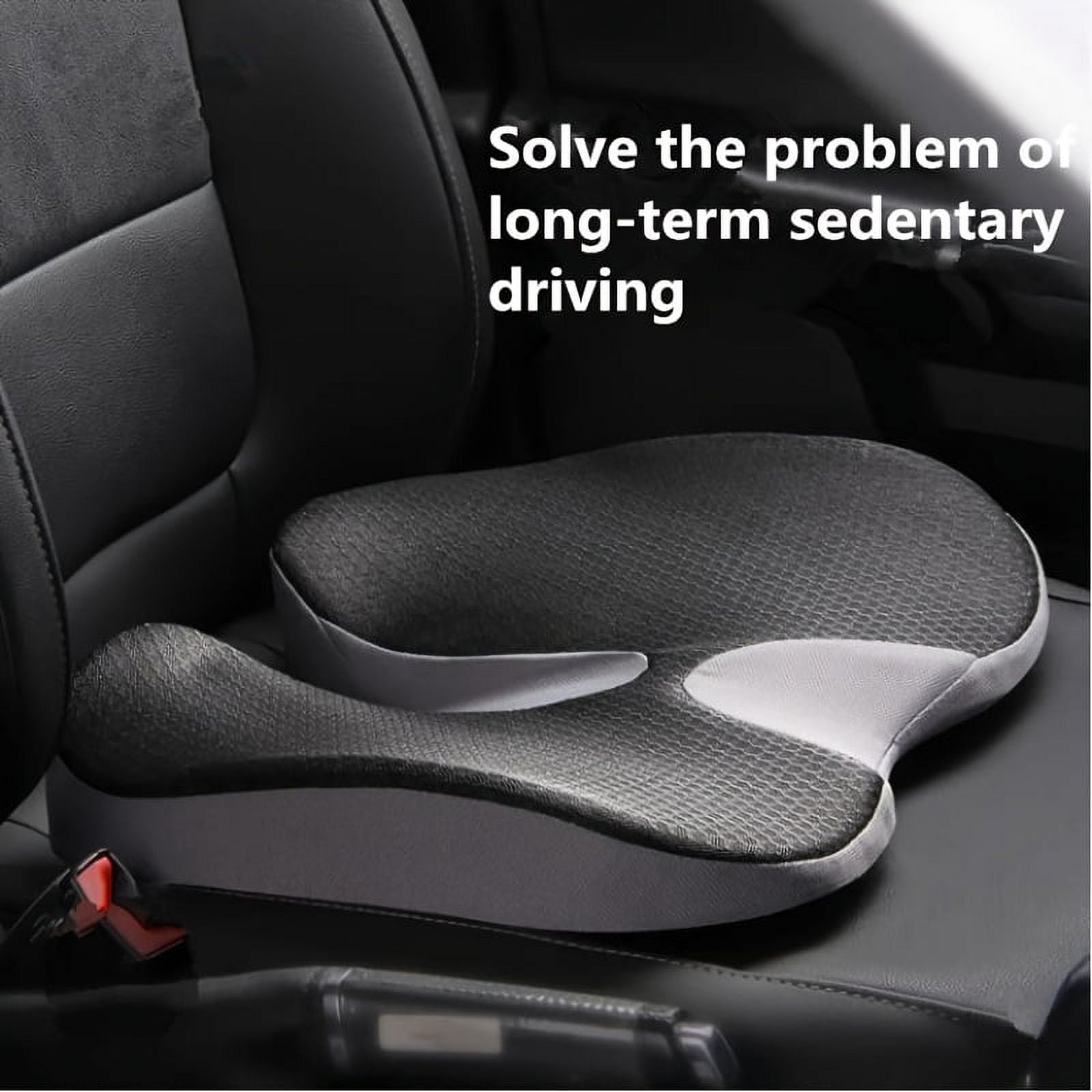 Premium Memory Foam Car Seat Cushion Perfect For Sciatica Lower Back Pain Relief