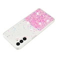 thumbnail image 3 of Clear Glitter Case Designed for Samsung Galaxy A35, Luminous Effect Bling Sparkly Soft TPU Bumper Hard Cover for Women Girls Transparent Protective Phone Case for Galaxy A35, Pink, 3 of 6