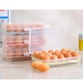 thumbnail image 4 of Billuyoard Caja de almacenamiento de huevos de 15 rejillas con tapa Cajas de mantenimiento fresco Estuche organizador de plástico Apilable Type2 NO2, 4 of 6