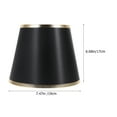 thumbnail image 2 of AURARMLET Lamp Shade Cover Modern Decorative Fabric Black 1 Set for Students, 2 of 5