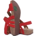 thumbnail image 4 of Josef Seibel Tonga 53 Women's Strappy Sandal With Slight Wedge In Red Size 10, 4 of 6