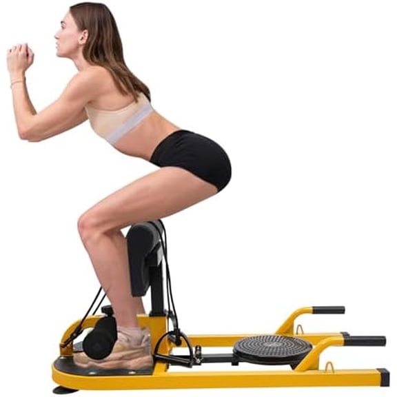 Deep Squat Machine, Ajustable Deep Squat Machine for Sit-Up, Push-Up,Deep Squat Tool, Workout Equipment for Home Gym,176lbs