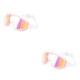 thumbnail image 4 of Eigraketly Gafas de natación para niños, gafas de natación subacuáticas con sellado de anillo de silicona a prueba de fugas profesional Rosa Blanco 2piezas, 4 of 6