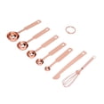 thumbnail image 1 of Cuillères à Mesurer, Cuillères à Mesurer en Acier Inoxydable Empilable Design Robuste Durable pour la Cuisson Or Rose, 1 of 8