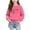 Pink A, variant on Zpanxa Toddler Girls Double Heart Graphic Raglan Long Sleeve T-Shirt Color Contrast Baseball Tee Casual Daily Layering Tops