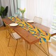 thumbnail image 2 of Yayeee Table Runner 90 inches Long Home Kitchen Dinning Party Decoration, Yellow Sardines Pattern, 2 of 7