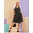 thumbnail image 2 of Vestido de camiseta de longitud de la rodilla de la manga raglán Rosegal Vestidos casuales de talla grande, 2 of 5