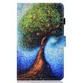 thumbnail image 2 of for iPad 10th Generation 10.9" (2022) with Pencil Holder Leather Multi-Angle Viewing Folio Magnetic Stand Wallet Card Slot with Auto Sleep Wake Smart Cover for iPad 10.9 Inch 2022, Tree, 2 of 9