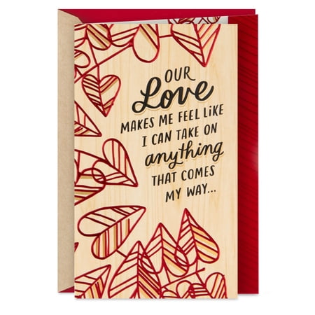 Hallmark Romantic Valentine's Day Card (With Our Love, I Can Take on Anything)