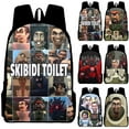 thumbnail image 1 of Skibidi Toilet Printed Backpack Kids Breathable School Book Bags Large Capacity Lightweight Rucksack Travel Daypack Gift, 1 of 3
