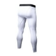 thumbnail image 3 of Odeerbi Sports Pants for Men Shapewear Bodysuit Stretch Leggings Trousers Breathable Quick-drying Wicking Fitness Pants White, 3 of 3