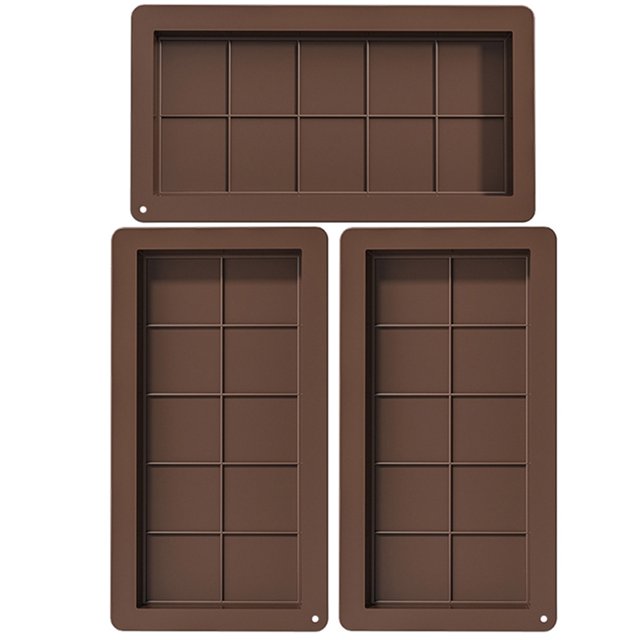 Molde para Galletas Chocolate Herramientas Antiadherentes Silicona Hornear en El Con 10 Orificios