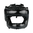 thumbnail image 4 of Casco de Boxeo DYNWAVEMX Escudo Facial Artes Marciales Ventiladas Equipo de Cabeza de Kickboxing Ligero Muay Thai Headgear San Negro, 4 of 8