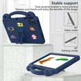 thumbnail image 5 of Dteck for Onn 10.1 Tablet Case (2024) Model#100135925, Child-Proof Handle Grip Holder EVA Shockproof Kids Case Cover with Kickstand for Walmart Onn Tablet Case 10.1 inch (Gen 4),Navy Blue, 5 of 7