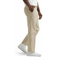 thumbnail image 2 of Lee Men's Total Freedom Stretch Relaxed Fit Flat Front Pant, Sand, 42W x 30L, 2 of 5