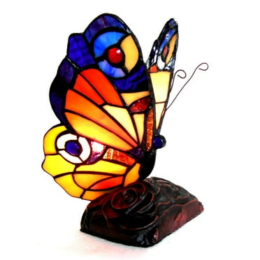 Chloe Lighting Tiffany-Style 1-light Bronze Butterfly Accent Lamp/Night Light