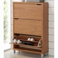 thumbnail image 2 of bowery hill modern shoe cabinet in maple, 2 of 2