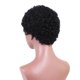thumbnail image 5 of Peluca Unisex Africana Rizada Negra Rizada Rosa Diadema de Malla, 5 of 10