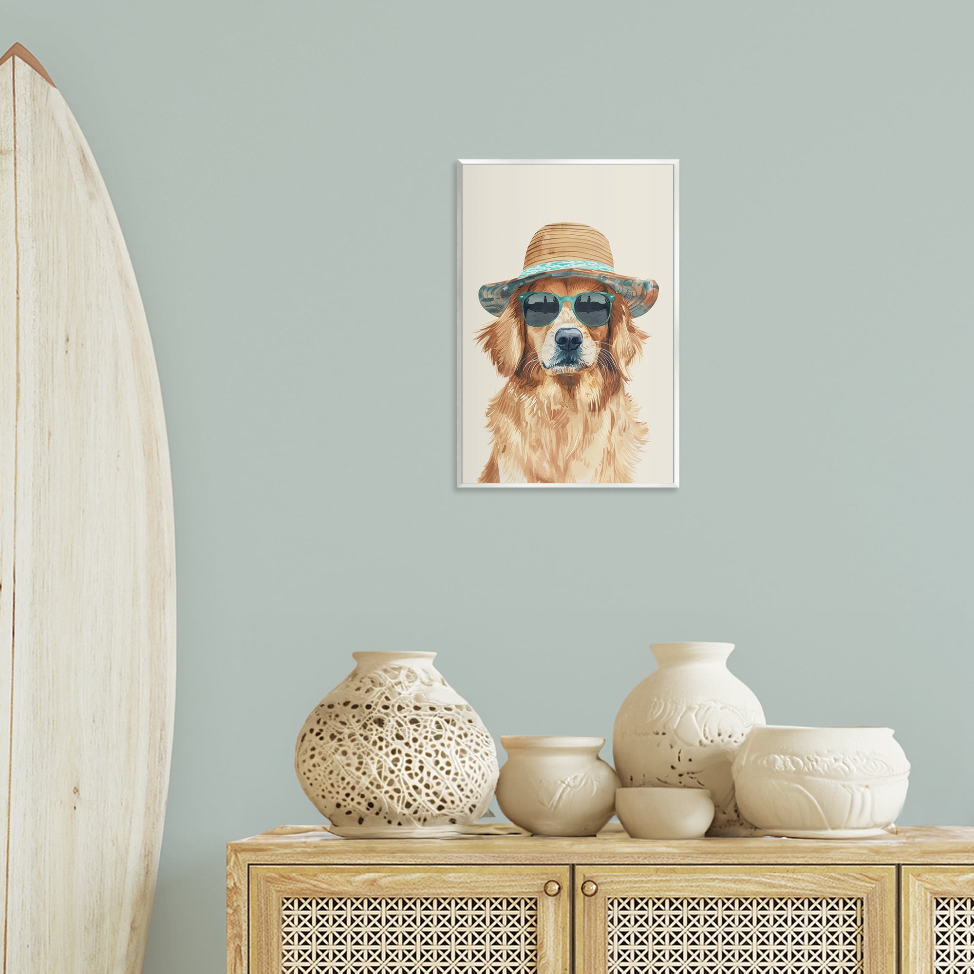 Stupell Industries Hipster Labrador Dog Animals & Insects Painting Unframed Art Print Wall Art, 13 x 19