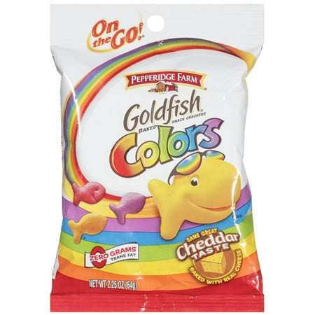 UPC 014100088004 product image for Pepperidge Farm Goldfish Colors On the Go! Baked Cheddar Snack Crackers, 2.25 Oz | upcitemdb.com