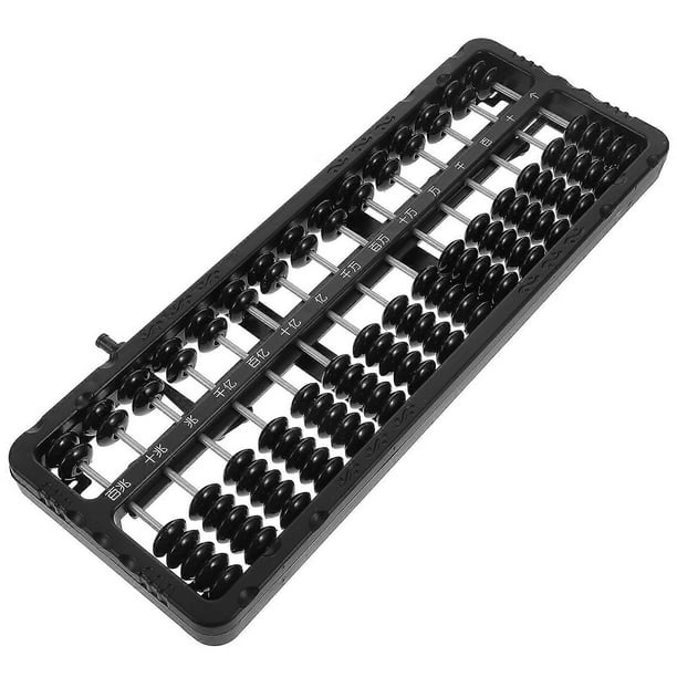 Plastic Abacus with Reset Function for Arithmetic Learning Educational Math Counting Tool with Rods and Beads
