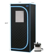 Cheelom Home Sauna,Portable Full Body Steam Sauna Tent Box Spa With Sauna black