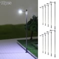 thumbnail image 4 of Bgsha 10 Pcs Modèle de Chemin de Fer Échelle HO OO Poteau de Lampe Lampadaires LEDs 104mm, 4 of 10