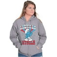 thumbnail image 3 of Hefty Smurf American Muscle USA Unisex Plus Size Zip Hoodie Brisco Brands 3X, 3 of 5