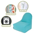 thumbnail image 2 of majestic home goods solid indoor outdoor kick it bean bag chair, 2 of 6