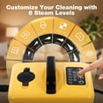 thumbnail image 6 of Powerful Steam Cleaner, 15s Heat-Up 1.6L Tank 3.5 Bar High Pressure,Heating Steamer with 6 Levels,1500WHandheld Portable Steamer for Home Car Tile Grout, 6 of 9