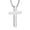 Silver, variant on APSVO Black Cross Necklace for Men Soccer Pendant Chain Stuff Accessories Items Catholic Religious Christian Birthday Fathers Day Jewelry Gifts Dad Husband Son Boyfriend Teen