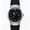 Black, variant on Mens Chronograph Watch Blue Dial Silicone Band Tachymeter Sport Wristwatch