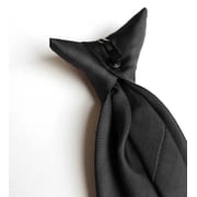 Solid Navy Blue Boy's 14 Clip On Tie Age 7 to 10 Years