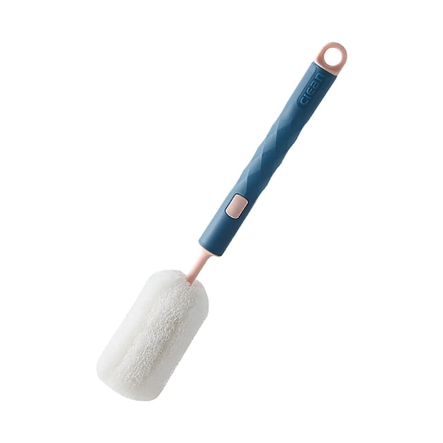 Kitchen Cleaning Brush Soft And Easy To Clean Sponge Cleaning Brush Baby Bottle Sponge Brush Can Effectively Get Rid Of Stain Remnants From The Bottom Of The Cup,Blue Kitchen Cleaning Brush