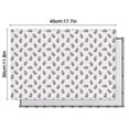 thumbnail image 5 of White Cartoon Unicorn Pattern Summer Placemats Table Placemats Set Of 6-Linen Kitchen Washable Placemats Table Mats 11.8"x17.7" Non-Slip Heat Resistant, 5 of 5