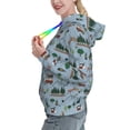 thumbnail image 2 of Lsque Camping Caravan Pattern Casual Women's Hoodie,Hooded Sweatshirt with Kangaroo Pocket,Pullover Hoodie with Eye-catching Drawstrings-Medium, 2 of 7