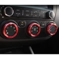 thumbnail image 4 of Red Aluminum Car Console Air Conditioning Knob Ring Trim For Kia Forte 2014-2018, 4 of 10