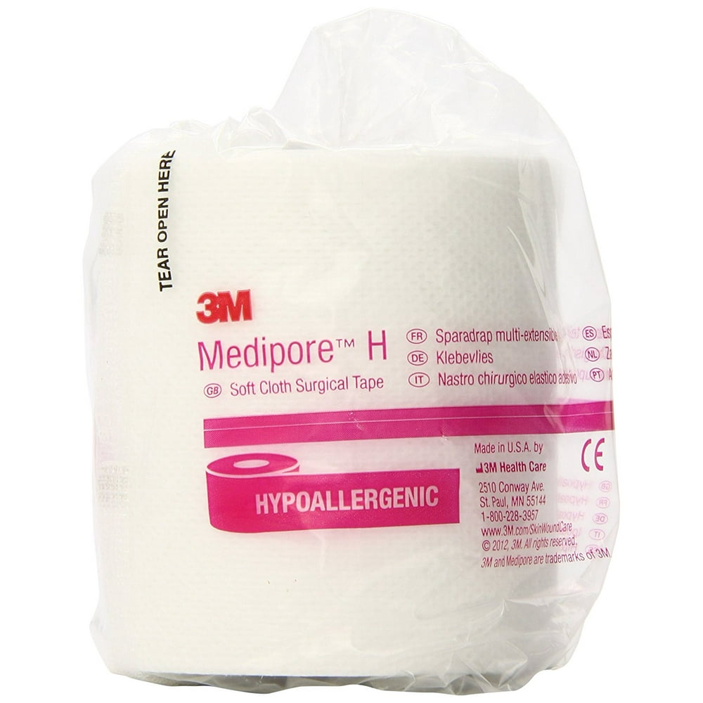 3M Medipore Cloth Surgical Tape 2863 Size 3" x 10 Yards 1 Roll