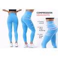thumbnail image 5 of Easyi00 Women’s Seamless High Waisted Leggings – Sculpting Tummy Control Yoga Pants – 95% Polyamide Stretch, 5 of 5