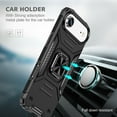 thumbnail image 3 of Hotpom for iPhone 17 Case with 2 Pack Privacy Screen Protector Dual Layer Rugged Shockproof Protection with 360° Rotating Stand and Car Mount Capability, Black, 3 of 7