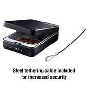 SentrySafe P005C Portable Security Safe with Combination Lock, 5.9 in. x 8 in. x 2.6 in, Black