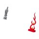 thumbnail image 5 of Estatua Abstracta De Fuego De Guan Yin, Adorno De Resina De Piedra, Colección Feng Shui, Escultura De Buda Femenina China, Figura De Llama De Kuanyin, Artesanía Moderna Para Gabinete,, 5 of 8