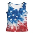 thumbnail image 4 of Splozh Cute Tank Tops 5-14 Years Summer 4th of July Athletic Dance Undershirts for Toddler Teen Girls Cute Tops for Girls Dance Tops,Sky Blue,13-14 Years, 4 of 6