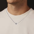 thumbnail image 4 of Hearth & Gear Collier Pendentif Cube Carré en Acier Inoxydable pour Hommes Collier Couple Minimaliste Pendentif Collier Rose Ensemble Collier Cœur pour Femmes Bijoux pour Femmes Colliers Pendentif Rose Collier pour Femmes, 4 of 7