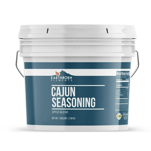 Earthborn Elements Cajun Seasoning 1 Gallon Bucket, Spice Blend, Rich Flavor