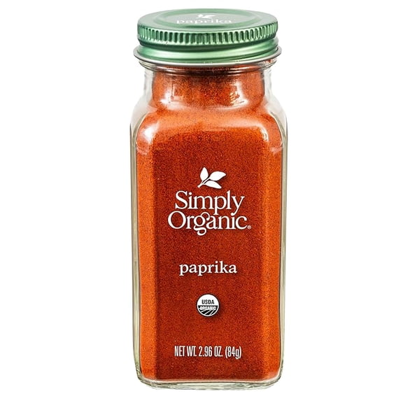 Simply Organic, Paprika Ground Certified Organic, 2.96 Ounce Container( Pack of 2 )