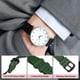 thumbnail image 4 of Correas de reloj Uxcell de 20 mm, correa de goma de liberación rápida, correa verde con hebilla negra, 4 of 7