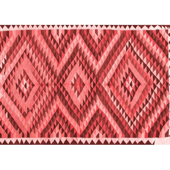 Ahgly Company Indoor Rectangle Oriental Red Traditional Area Rugs, 5' x 8'